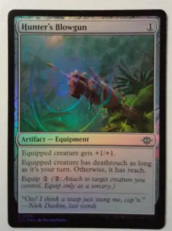 Hunter's Blowgun *FOIL Common* Magic MtG x1 The Lost Caverns of Ixalan - Image 1