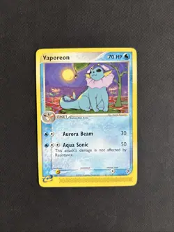 Pokemon TCG Vaporeon EX Sandstorm 25/100 Regular Rare Non Holo 2003 Nintendo - Image 1
