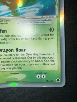 Pokemon Ex Dragon Frontiers Dragonite Delta Species 91/101 Holo NM - Image 5