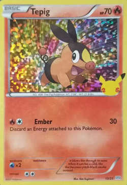Pokemon Tepig (13/50) McDonald's Collection 2021 LP - Image 1