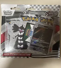 Pokemon Scarlet Violet White Flare Tech Sticker Collection 3 Pack Blister - NEW - Image 1