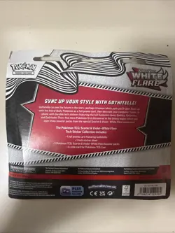 Pokemon Scarlet Violet White Flare Tech Sticker Collection 3 Pack Blister - NEW - Image 2