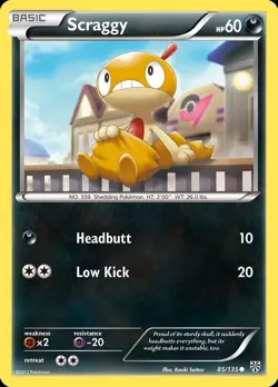 Pokemon Scraggy (85/139) Plasma Storm LP - Image 1