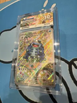 Pokemon TCG Seismitoad IR Black Bolt 105/086 English GRADED ACE 10 GEM MINT - Image 4
