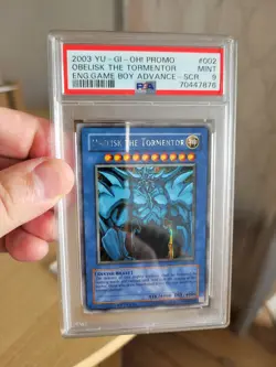 PSA 9 - YUGIOH - 2003 - GBI-002 - OBELISK THE TORMENTOR - SECRET RARE - Image 1
