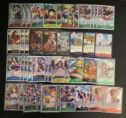 One Piece TCG Holo Pirate Foil English Card Lot (512) Monkey D Luffy Boa Hancock - Image 1