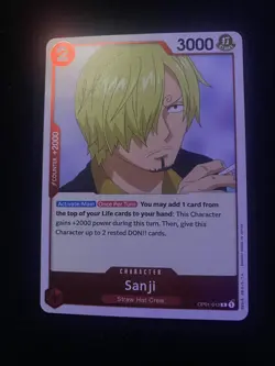 Sanji OP01-013 R Romance Dawn English One Piece NM Foil TCG CCG - Image 1