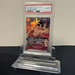 PSA 10 GEM MINT Portgas D. Ace Paramount War Alt Art OP02-013 One Piece TCG - Image 1