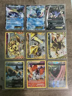 Pokemon TCG EX BREAK And Regular Cards Set Of 9 In Binder Sleeve - Image 1