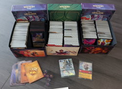Lorcana Card Bundle: 2150 cards inc foils, 1x Enchanted, 3 Trove boxes etc - Image 1
