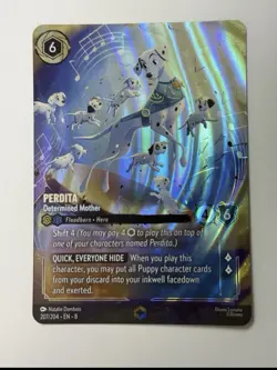 3 in 1 ! Desperate Plan , Perdita, magical Enchanted Disney lorcana 8 cards - Image 3