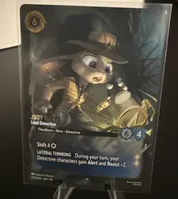 Judy Hopps Lead Detective (enchanted), 235/204, Lorcana trading cards - Image 1