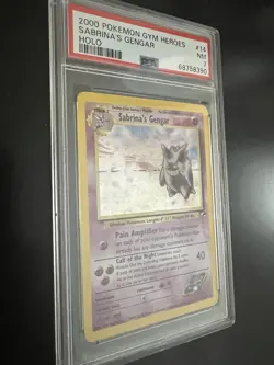 Pokemon TCG Sabrina's Gengar Gym Heroes Holo PSA 7 2000 #14/132 Unlimited - Image 2