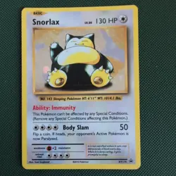 Snorlax Holo (XY179) XY Black Star Promo Pokemon Card - LP - Image 1