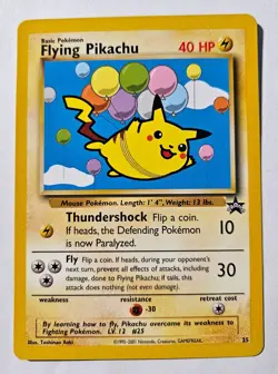 Pokemon Card - TCG Flying Pikachu Promo Regular Card #25 - Image 3