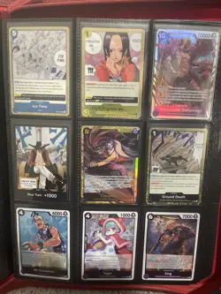 One Piece TCG English OP14-120 Crocodile SEC Foil NM - Lot of 9 Cards - Image 1