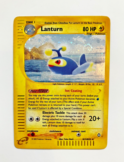 2002 Lanturn Pokemon Card H15/H32 Holo Aquapolis NM Rare - BIN - Image 1