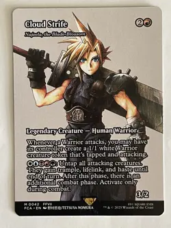 Final Fantasy Cloud Strife Najeela, the Blade-Blossom Showcase Foil Card #42 - Image 1