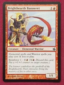 Magic The Gathering MORNINGTIDE BRIGHTHEARTH BANNERET red card MTG - Image 1