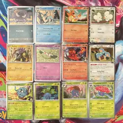 Pokemon Gastly, Glaceon, Charmander Card Lot (12 Cards) Regular cosmo holos - Image 1