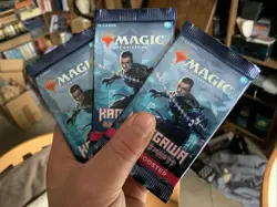3 x DRAFT Booster Pack ~ Kamigawa: Neon Dynasty ~ Magic the Gathering MTG SEALED - Image 1