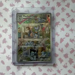 Pokemon Machoke Illustration Rare 151 Full Art Holo Card 127/165 100 HP - Image 1