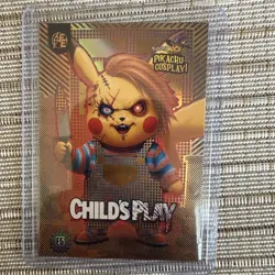 Pokemon Pikachu Cosplay! Childs Play GOLD Foil case hit. - Image 1
