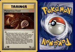 MYSTERIOUS FOSSIL 62/62 COMMON FOSSIL POKEMON 1ST EDITION MP - Image 1