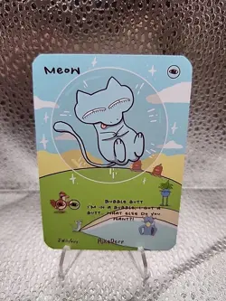 Pokederp Jwillyguy Fan Art Pokemon Bubble Mew Meow Bubble Butt Funny NON TCG - Image 1