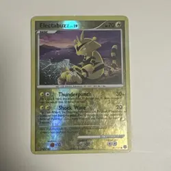 Pokemon TCG Electabuzz Diamond & Pearl 81/130 Reverse Holo Common LP - Image 1