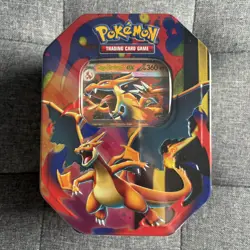 Pokemon TCG: Mega Charizard Tin - Mega Charizard Y ex Sealed - Image 1