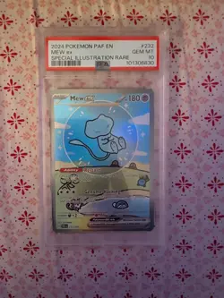 Pokemon Mew EX Paldean Fates Special Illustration #232 PSA 10 Gem Mint - Image 4