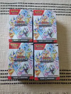 Pokemon Prismatic Evolutions Booster Bundle Lot of 4 - NEW/FACTORY SEALED - Image 1