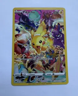 The Pokemon Company Pikachu Secret Rare Full Art Holo 160/159 Crown Zenith NM - Image 1