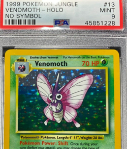 1999 Pokemon Jungle VENOMOTH NO SYMBOL 13/64 PSA 9 PSA # 45851228 - Image 3