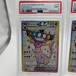 POKEMON PSA9 ESPEON EX 175 & PSA 9 UMBREON EX 176 PROMO PRISMATIC EVO SEQUENTIAL - Image 2