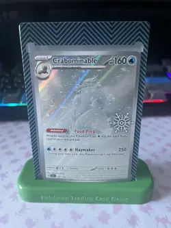 Pokemon TCG Crabominable SCR 149/142 Holiday Calendar Stamped - NM - Image 1