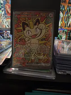 Pokemon TCG Meowth ex 121/088 Special Illustration Rare Perfect Order SIR - Image 1