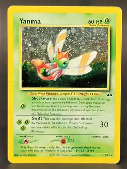 Pokemon Yanma 17/75 Rare Neo Discovery MP - Image 1