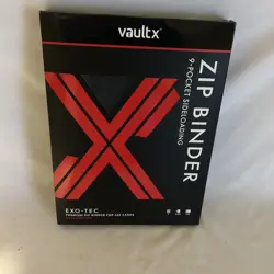 1st Edition - Vault X SV10 Destined Rivals 9 Pocket Binder Pokemon In Hand New - Image 1