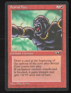 Bestial Fury (Facing Left) Alliances #100 Magic the Gathering - Image 1