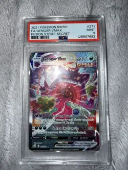 2021 Pokemon SWSH Gengar Vmax 271 PSA 9 - Image 1