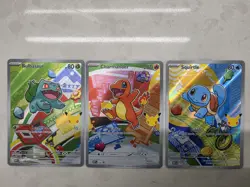 Pokemon 2026 First Partner Illustration Collection Series 1 Promo Kanto Starters - Image 1