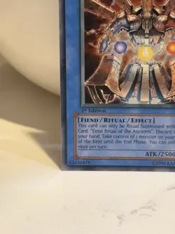 Yugioh Reshef The Dark Being TLM-EN033 1st Edition Ultra Rare NM Near Mint - Image 3