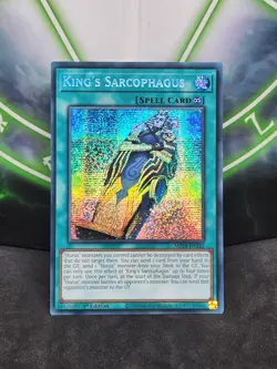 Yugioh King's Sarcophagus MP24-EN125 Prismatic Secret Rare 1st Edition NM - Image 1