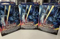 3 x Yugioh TCG Egyptian God Structure Deck: Obelisk the Tormentor New & Sealed - Image 1