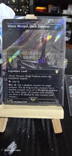 MTG | Minas Morgul, Dark Fortress (Borderless) [LOTR] ✨SURGE FOIL✨ - Image 1