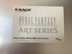 Zidane, Tantalus Thief - Magic: Final Fantasy MTG - Art Series 49/53 - FFIX - Image 2