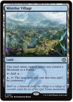 MTG Magic: The Gathering, Mistrise Village, Tarkir: Dragonstorm TDM, NM/M - Image 1
