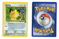 MEOWTH 10 PROMO WIZARDS HOLO BLACK STAR PROMOS WOTC POKEMON CARD TCG LP+ - Image 1